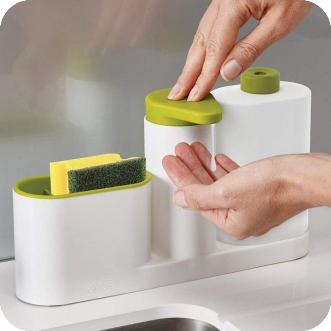 Dispensador de Detergente con Esponjero | SoapBox®