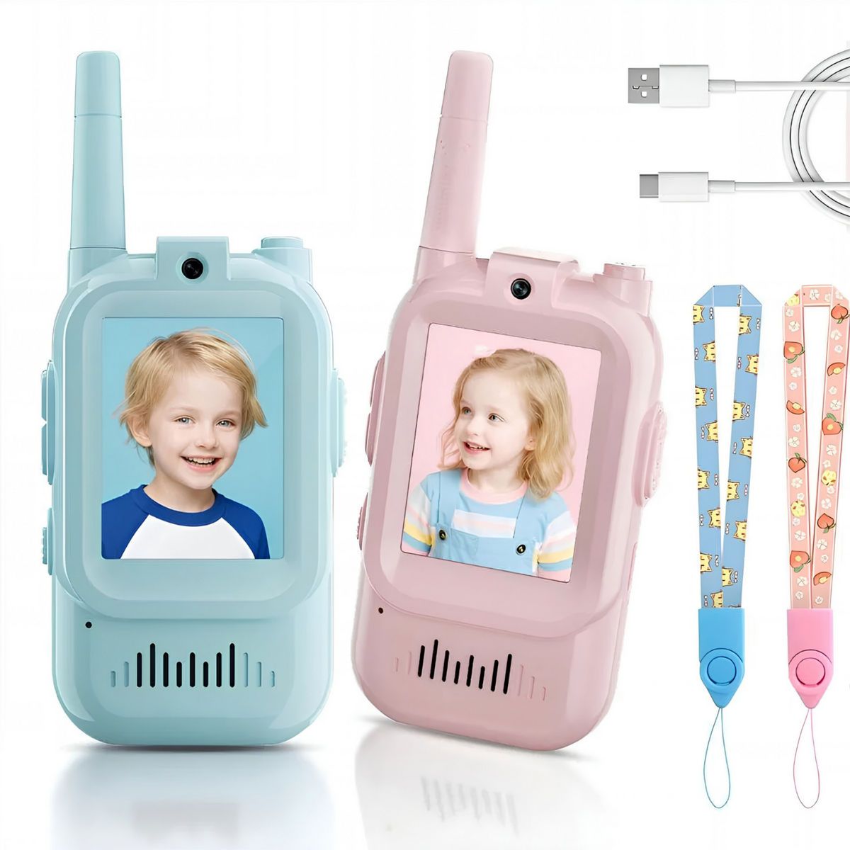 Walkie Talkies de Video con Cámara para Niños Pack 2 | KidTalk