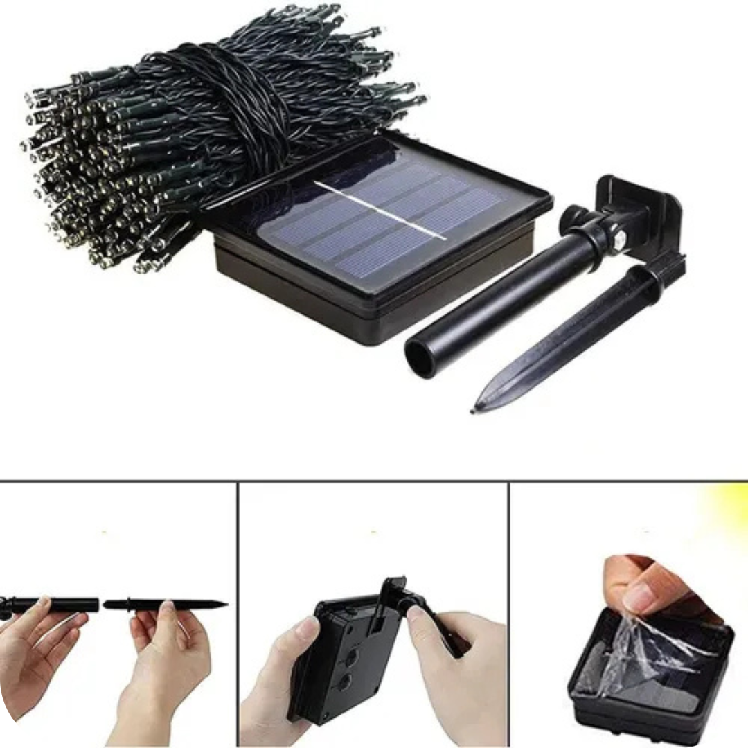 Luces Navideñas con Panel Solar | SolarFest