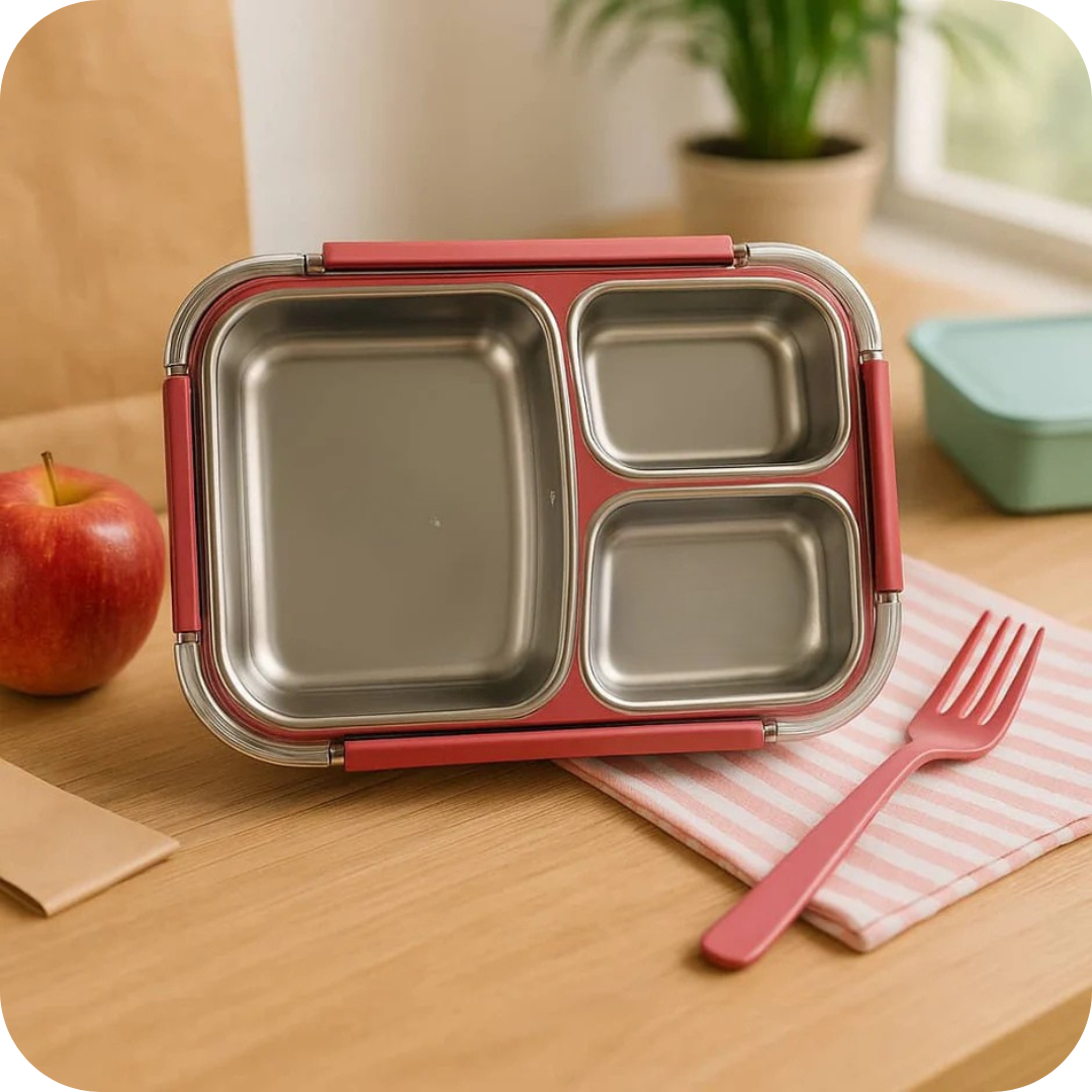 Taper de Acero Inoxidable con Divisiones | BentoBox