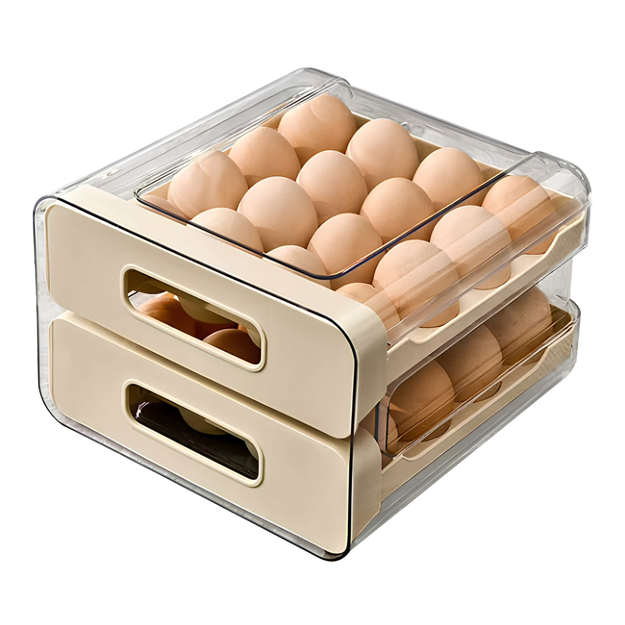 Organizador de Huevos Apilable con Cajones para Heladera | EggBox
