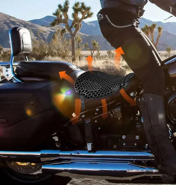 Asiento 3D Ergonómico para Absorción de Golpes en Moto | MotoCush