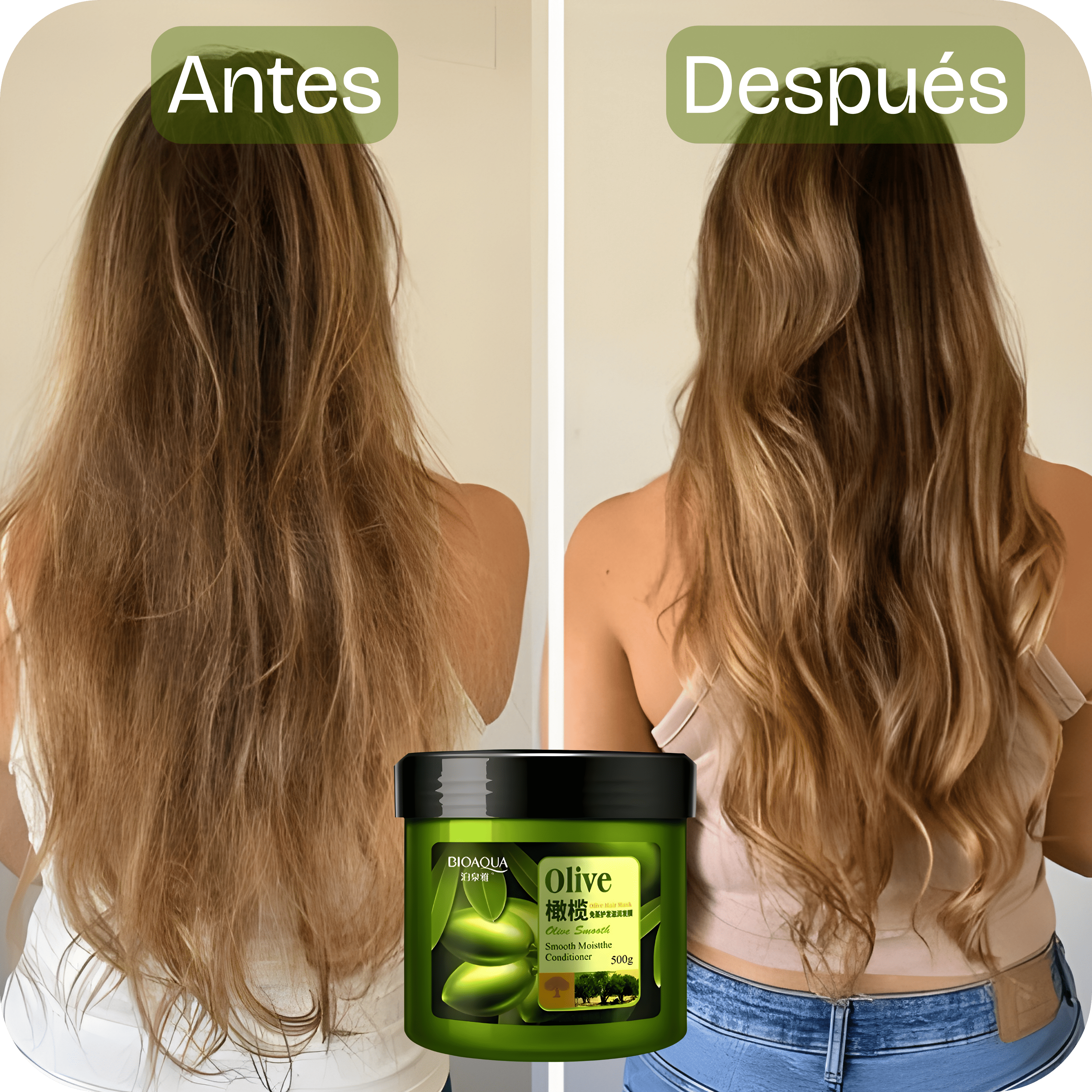 Mascarilla Capilar de Oliva para Cabello Seco | BIOAQUA