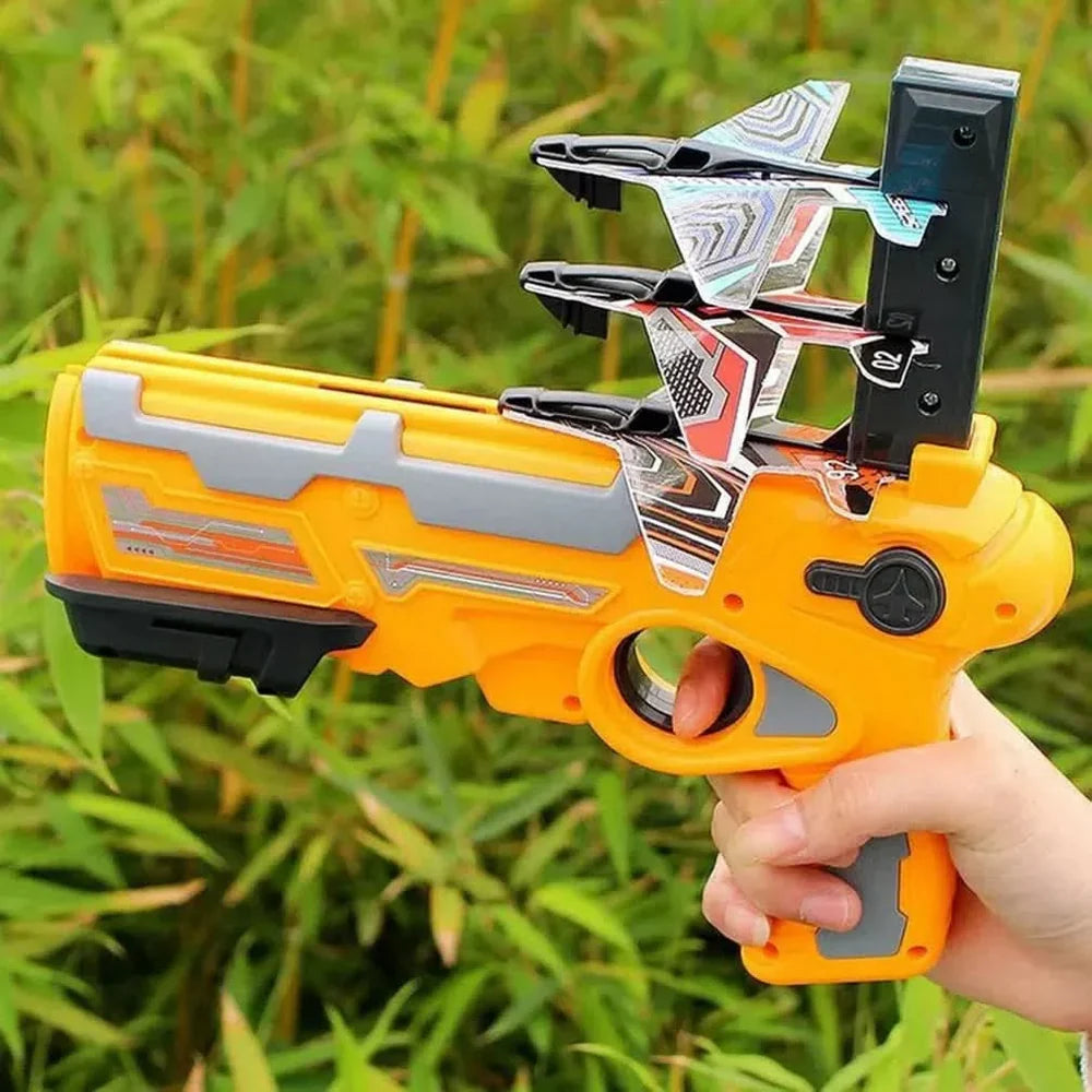 Lanza Aviones con Forma de Pistola + 3 Aviones | SkyShooter
