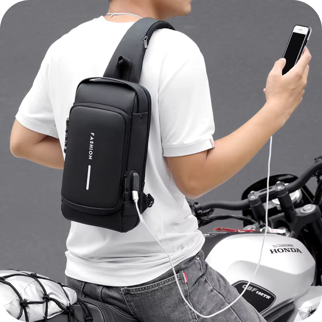 Bandolera Antirrobo con Puerto USB | UrbanPack