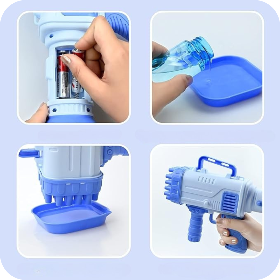 Pistola Lanzaburbujas | BubbleBazooka