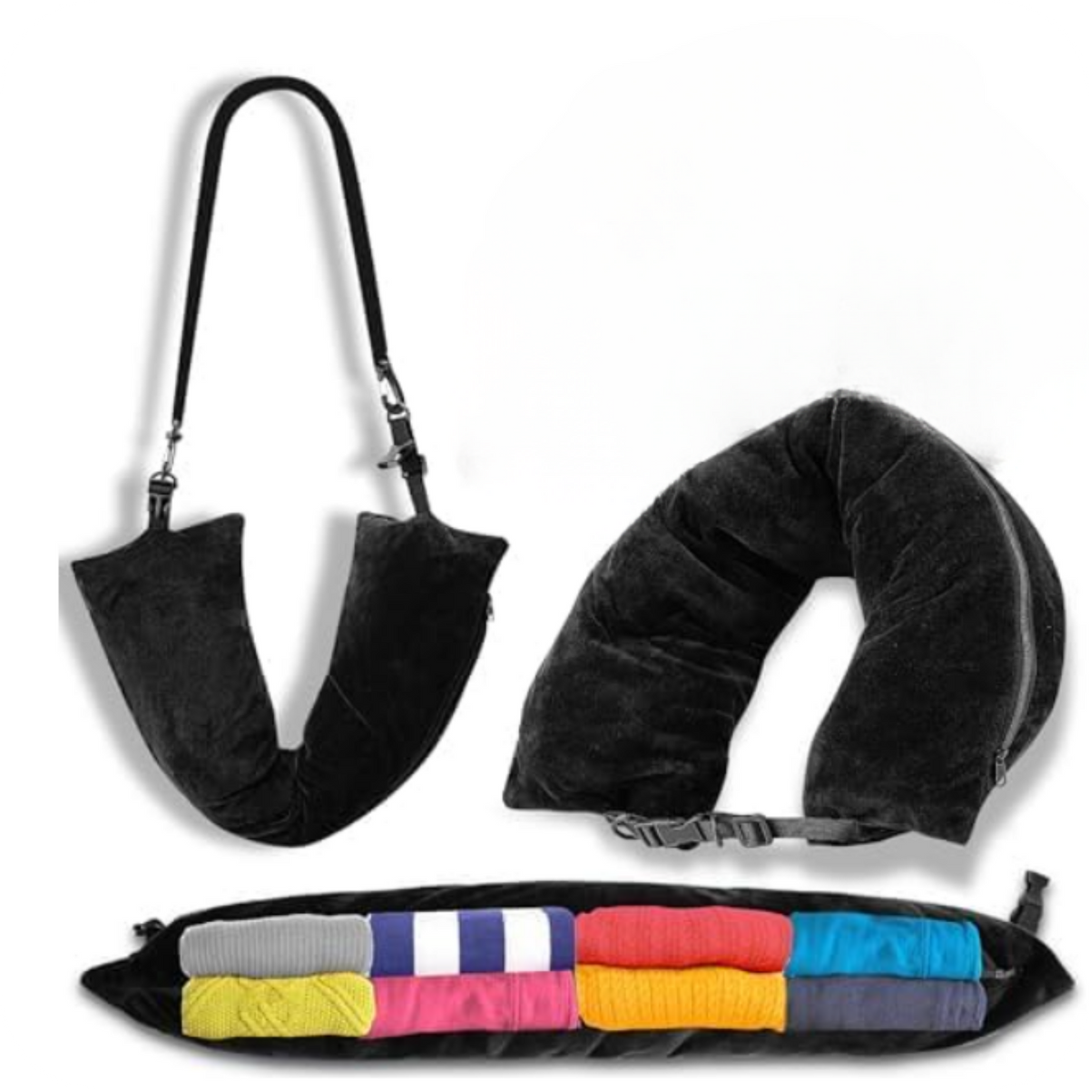 Almohada Rellenable 2 en 1 Convertible en Bolso | TravelRest