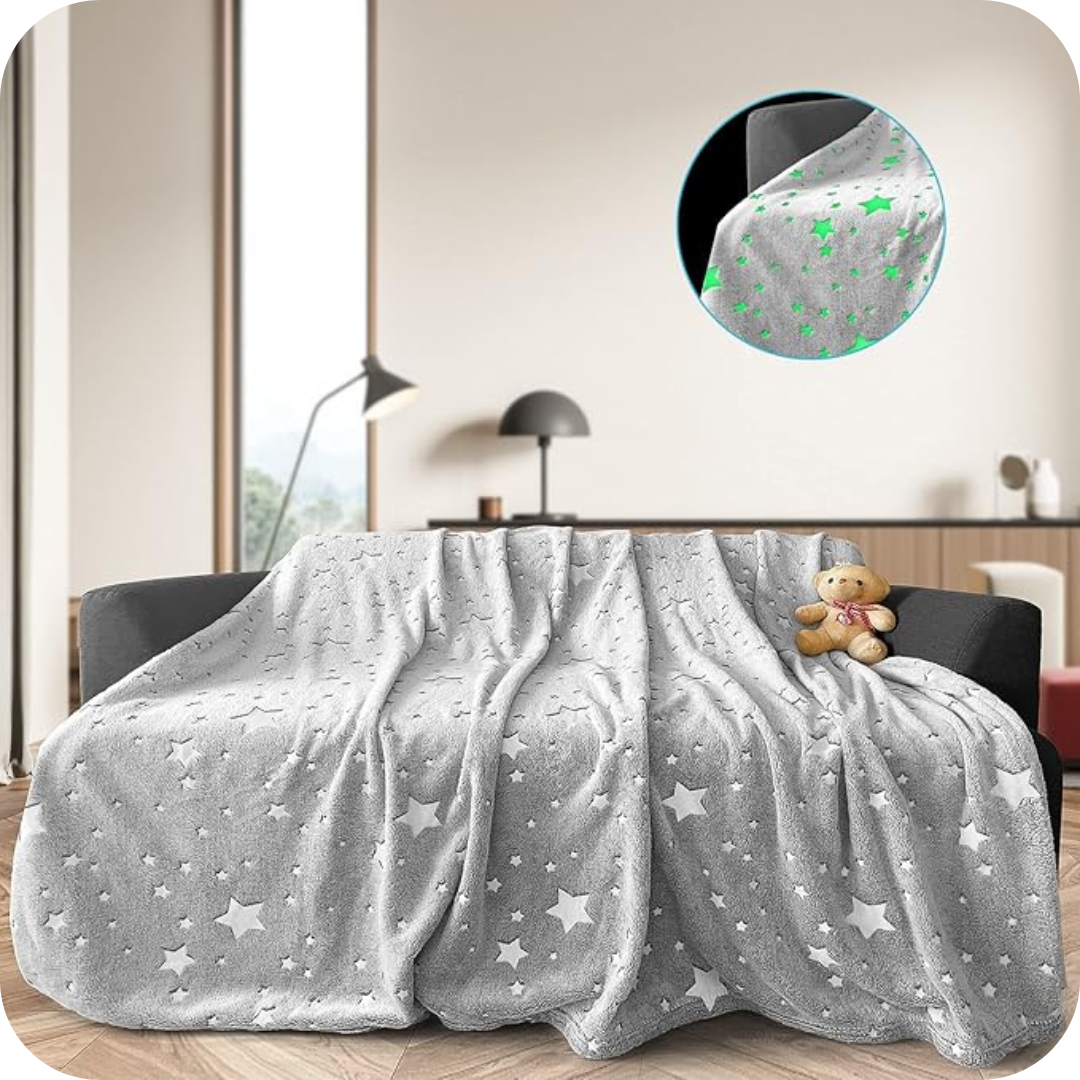 Manta que Brilla en la Oscuridad | CozyGalaxy