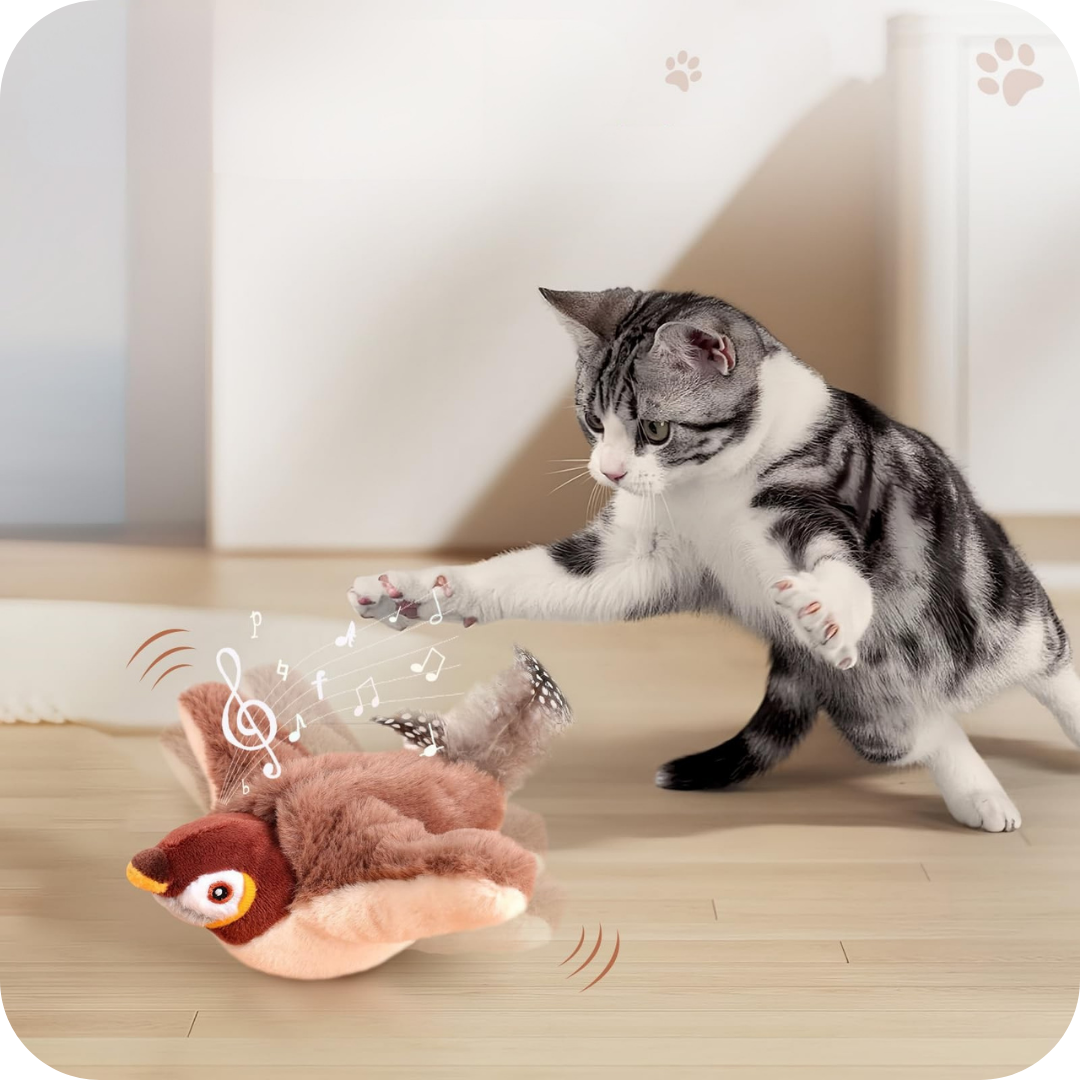 Pajarito Electrónico que Aletea para Gatos | InstintoPro