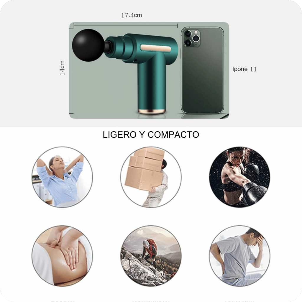 Masajeador Muscular con Vibración | Massage Gun ®