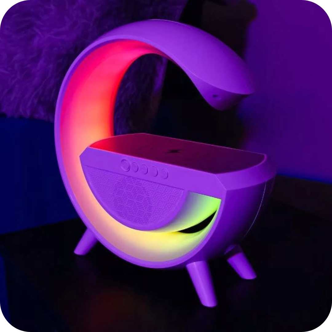 Parlante con Carga Inalámbrica y Luces RGB | SoundGlow