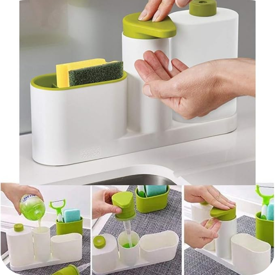 Dispensador de Detergente con Esponjero | SoapBox
