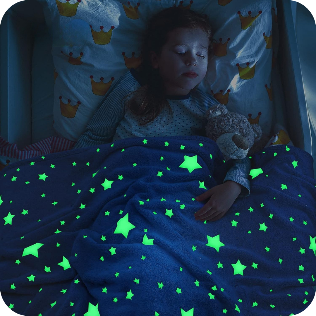 Manta que Brilla en la Oscuridad | CozyGalaxy®