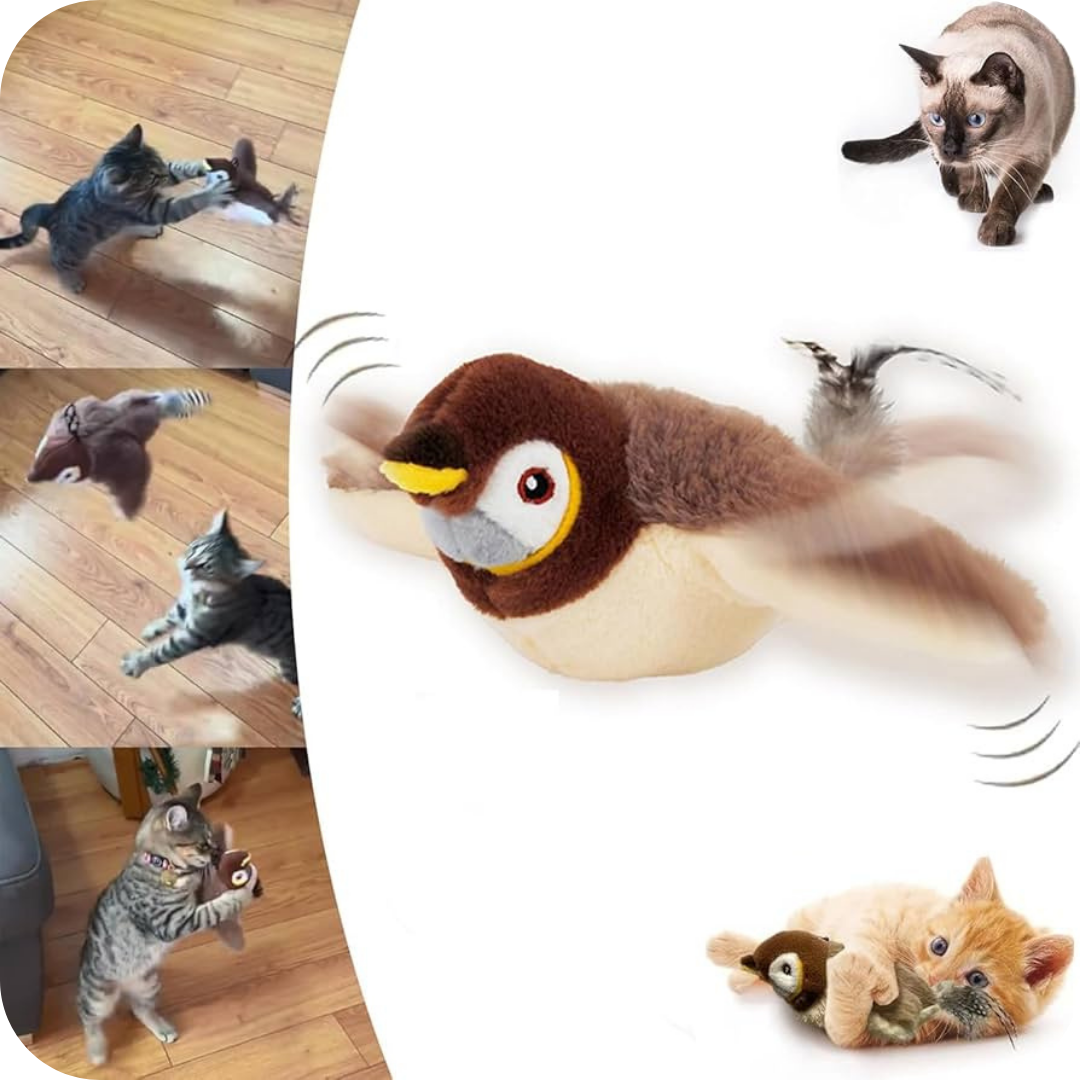 Pajarito Electrónico que Aletea para Gatos | InstintoPro