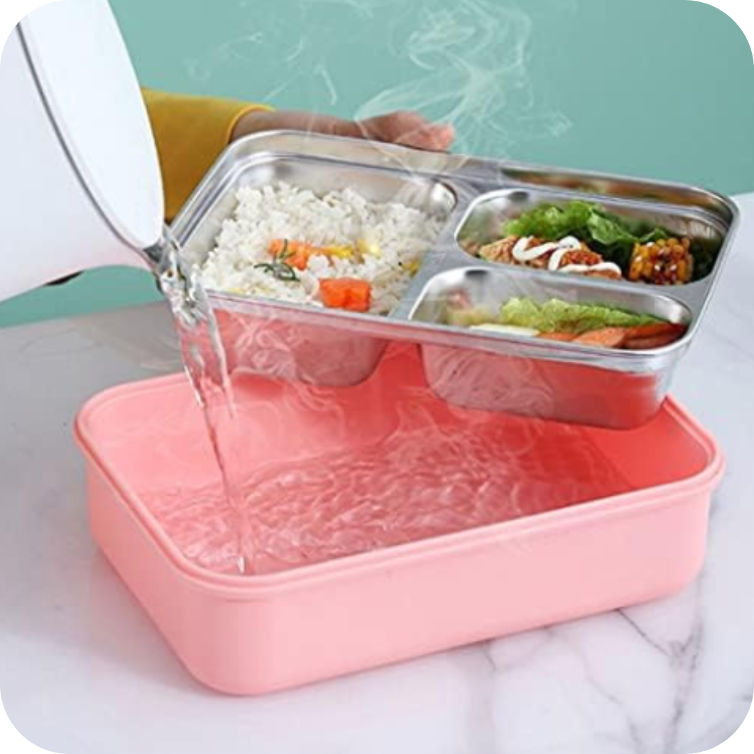 Taper de Acero Inoxidable con Divisiones | BentoBox