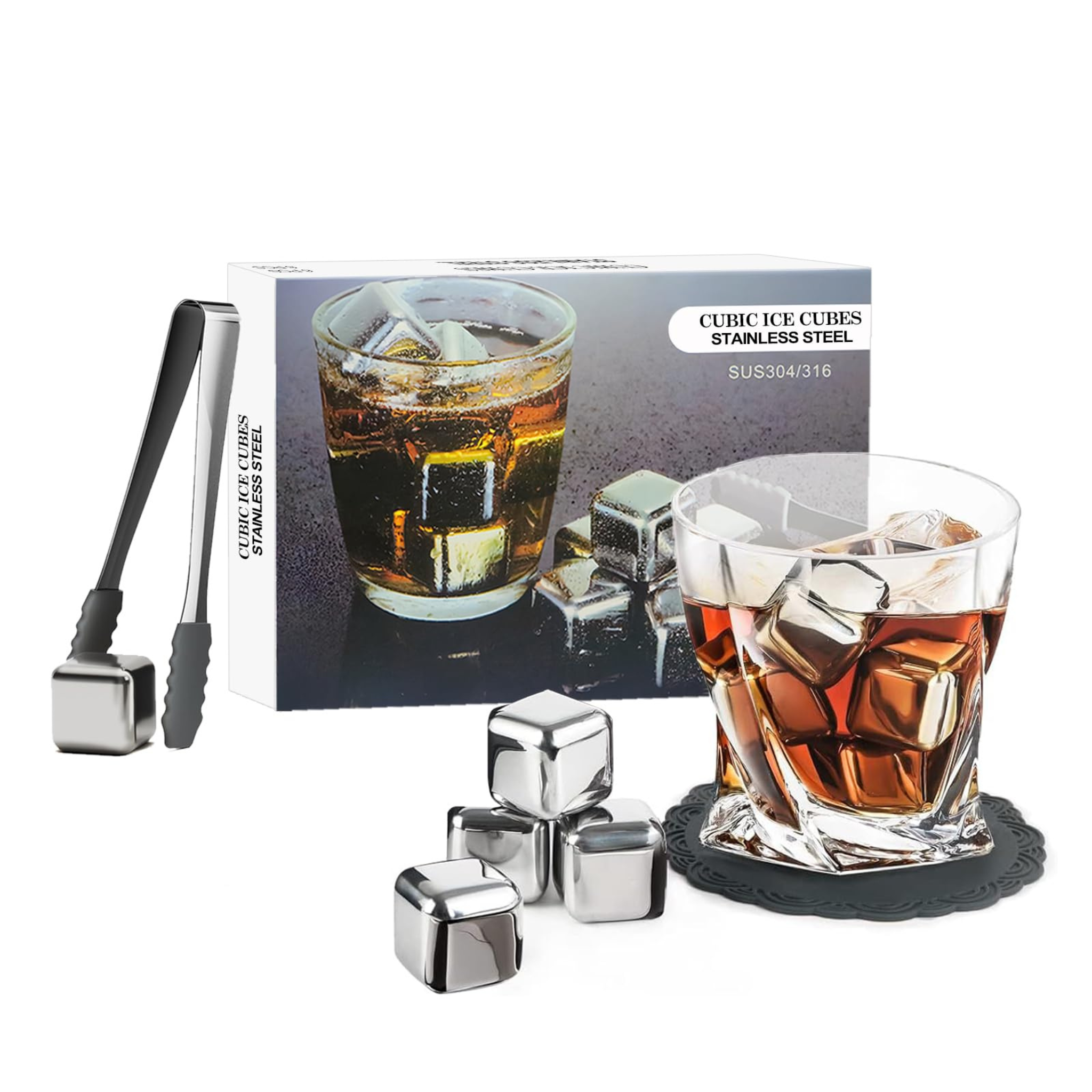 Cubos de Acero Inoxidable para Hielos | IceCube Pro