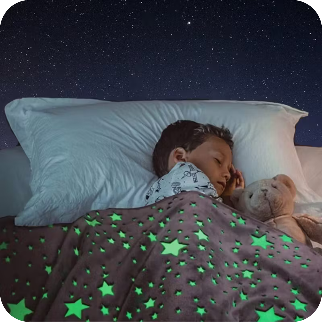 Manta que Brilla en la Oscuridad | CozyGalaxy