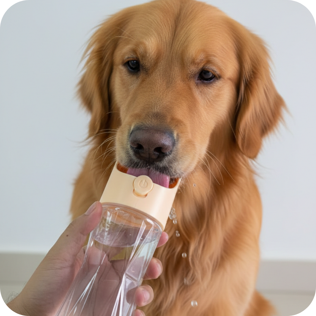 Botella portátil con bebedero para mascotas | HydroPet
