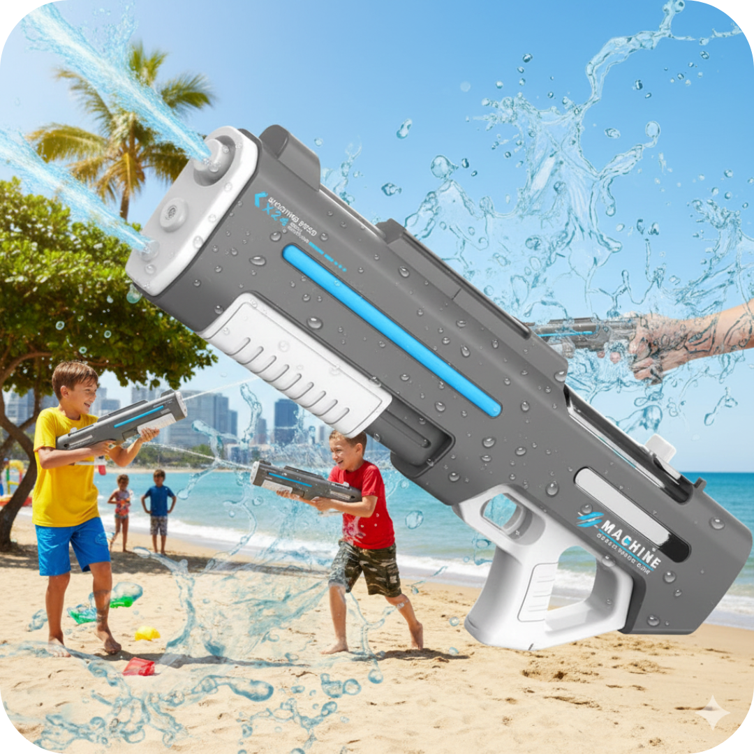 Pistola de Agua Eléctrica de Rociado Continuo | AquaBlaster