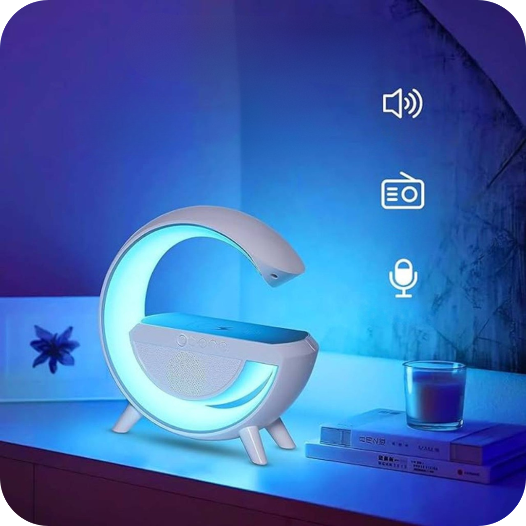 Parlante con Carga Inalámbrica y Luces RGB | SoundGlow