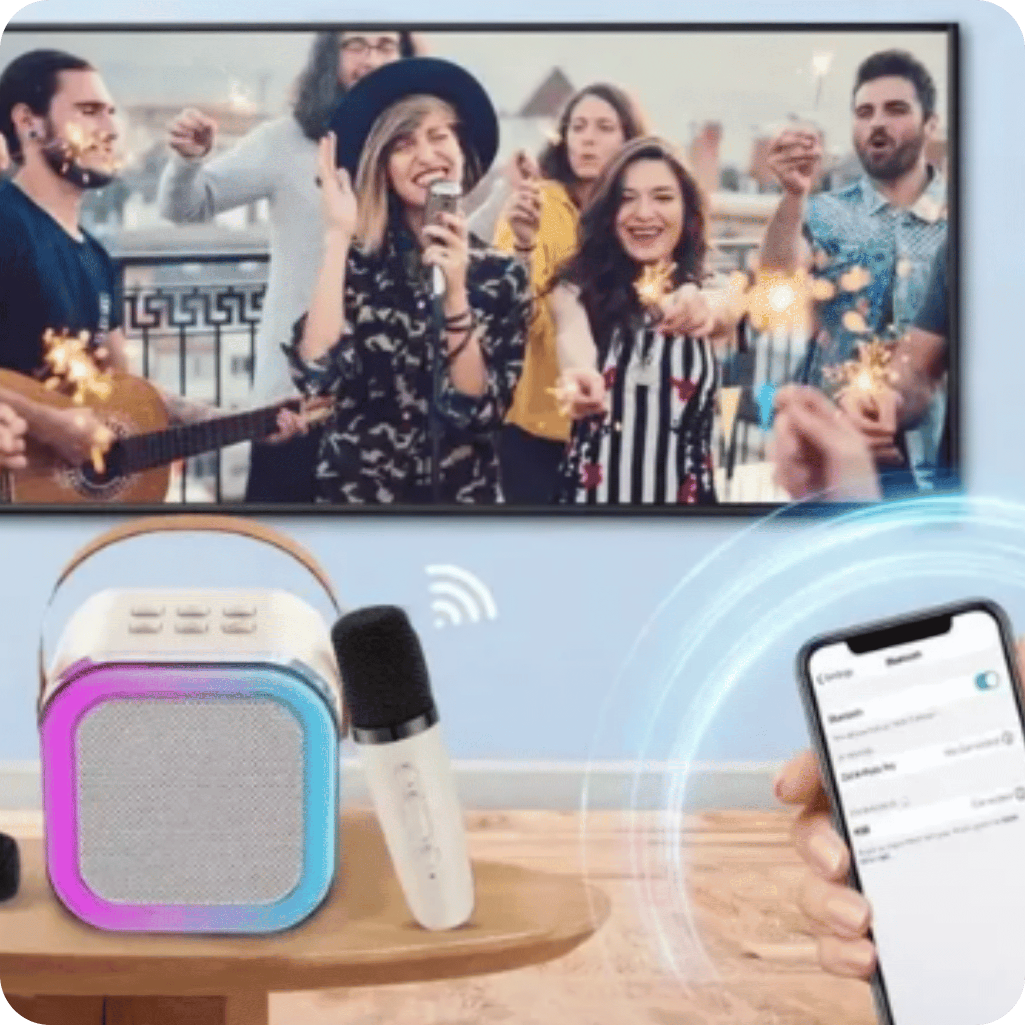 Mini karaoke a Bluetooth | Lumi Speaker Pro