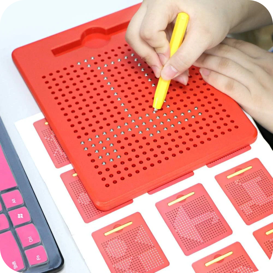 Pizarra de Dibujo Magnética con Bolitas y Lápiz | MagBoard