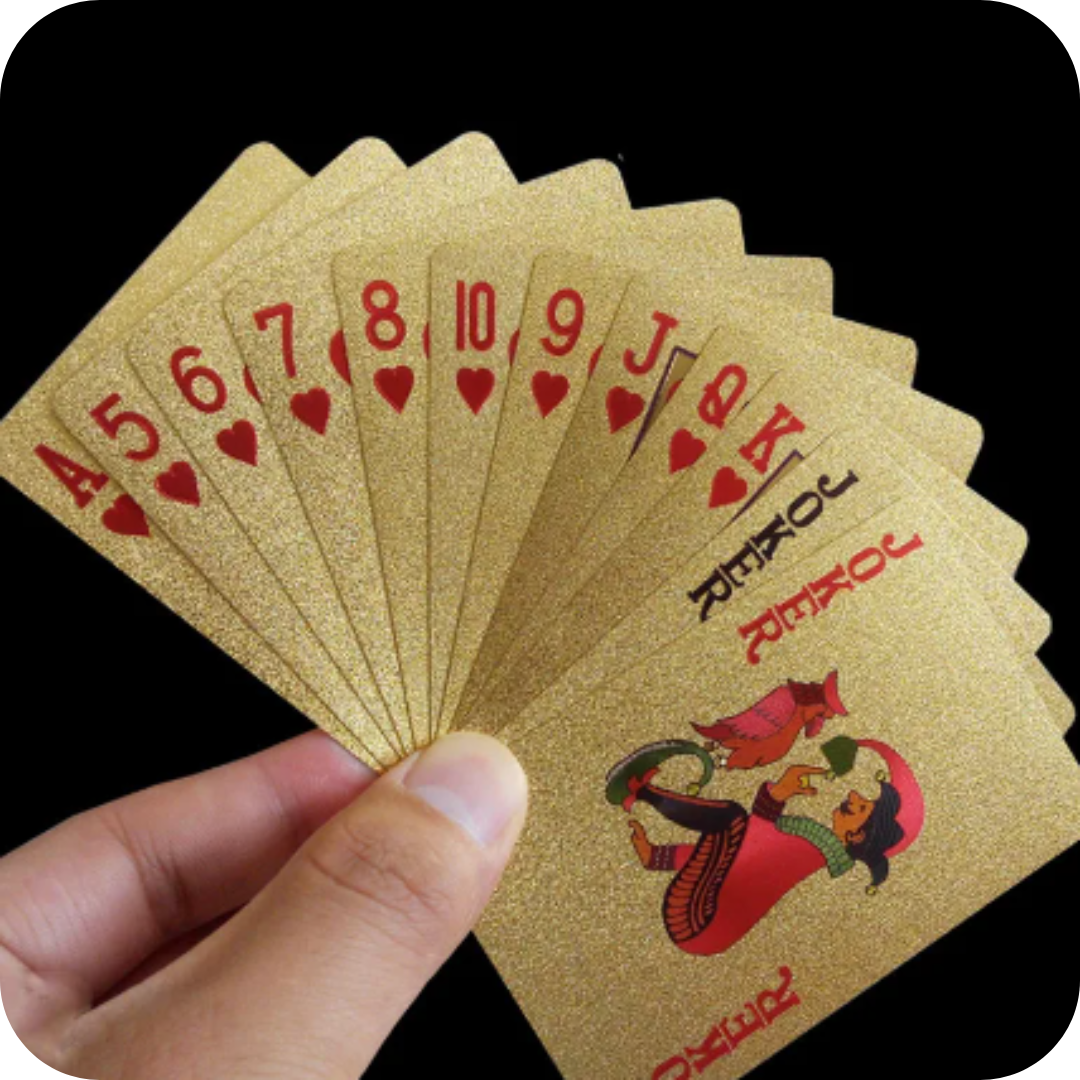 Cartas de Póker con Acabado Dorado 24K | GoldDeck