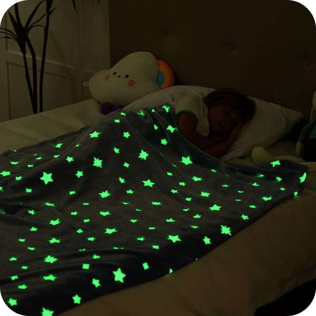 Manta que Brilla en la Oscuridad | CozyGalaxy