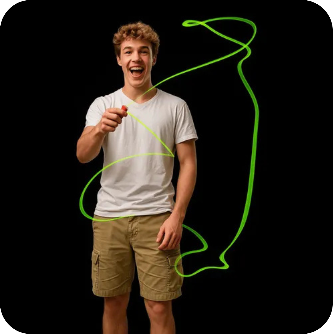 Lanzador de Cuerda LED Flotante | GlowString