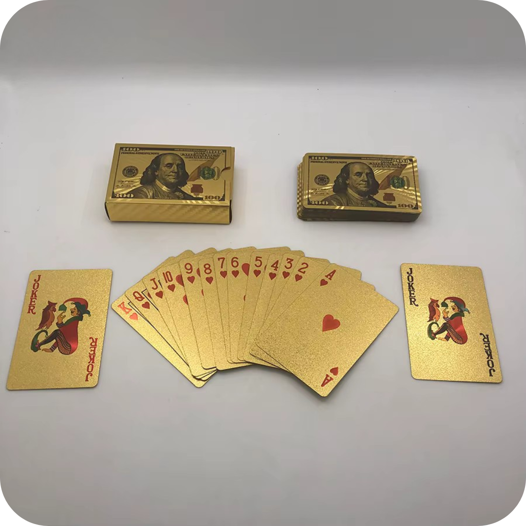 Cartas de Póker con Acabado Dorado 24K | GoldDeck