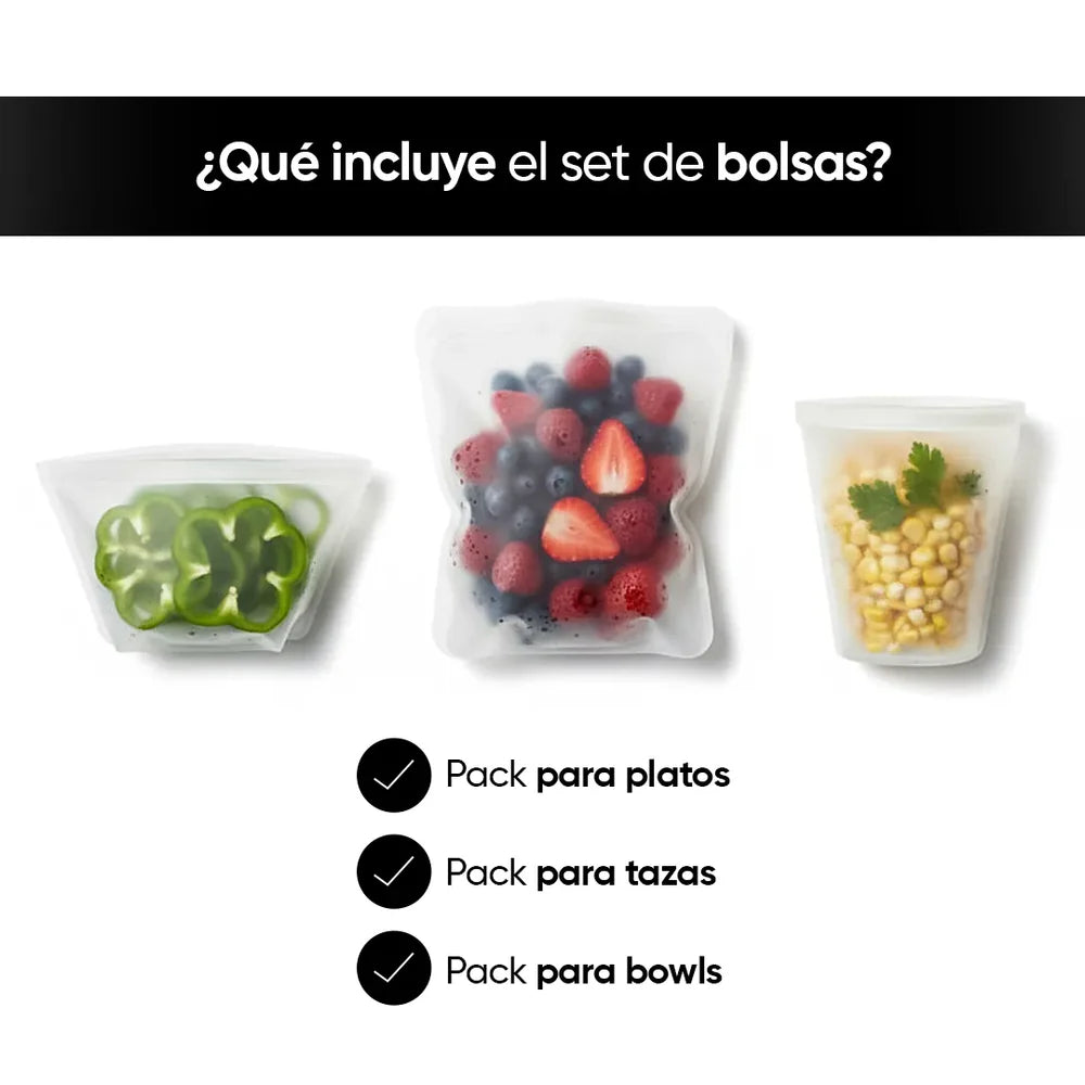 Bolsas Gruesas Reutilizables de Silicona | Milhome
