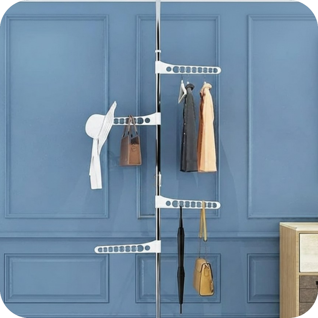 Perchero Organizador Ajustable de Piso a Techo | FlexPole