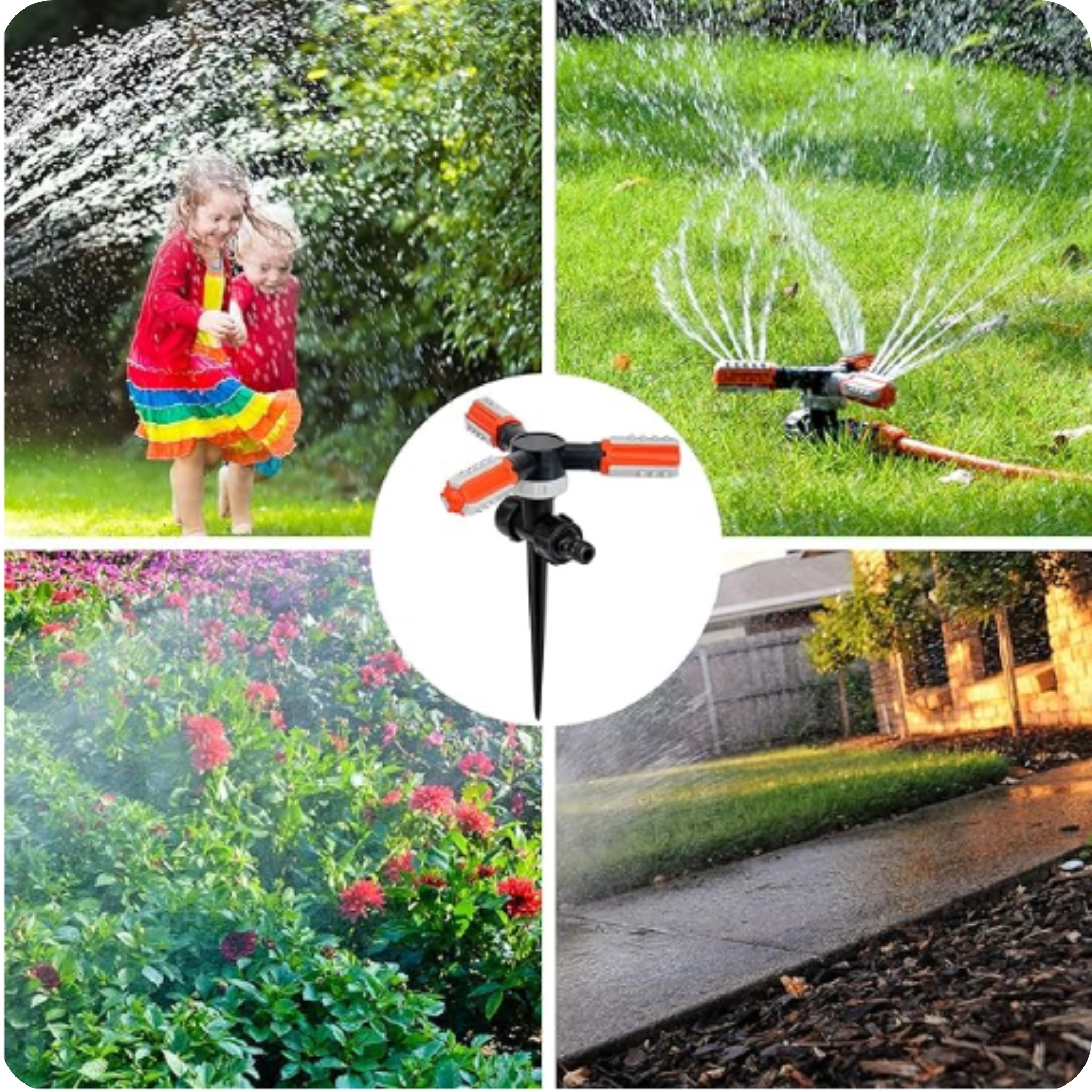 Aspersor de Jardín Giratorio 360° | HydroSpin