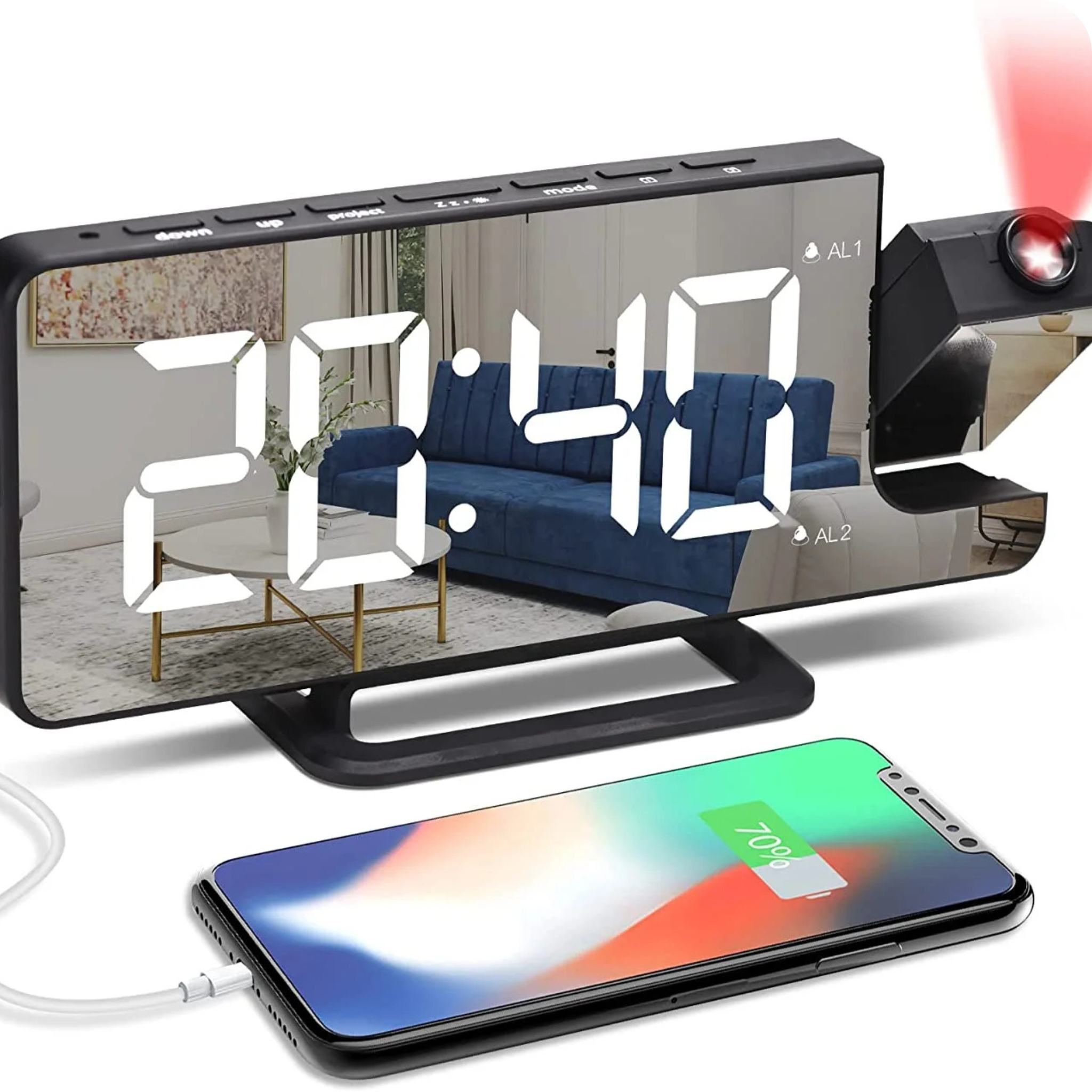 Reloj Despertador con Proyector | Digital Clock®