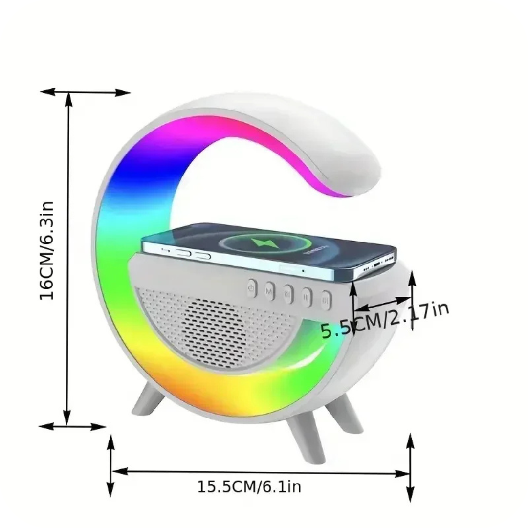 Parlante con Carga Inalámbrica y Luces RGB | SoundGlow