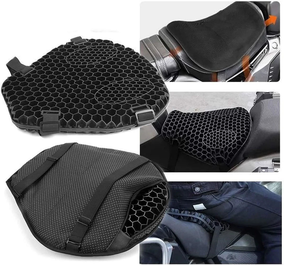 Asiento 3D Ergonómico para Absorción de Golpes en Moto | MotoCush