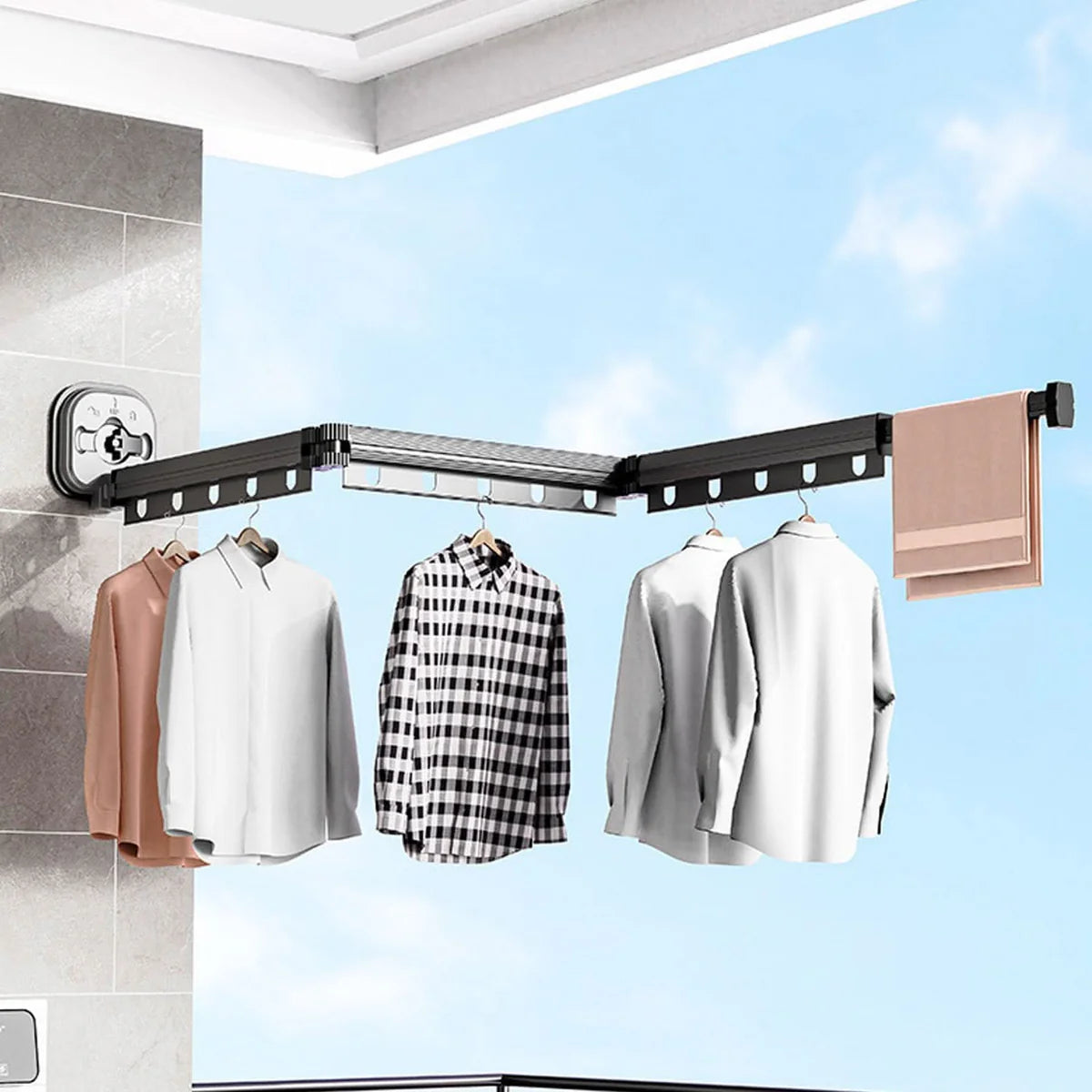 Tender Perchero Extensible con Ventosa | Drying Rack