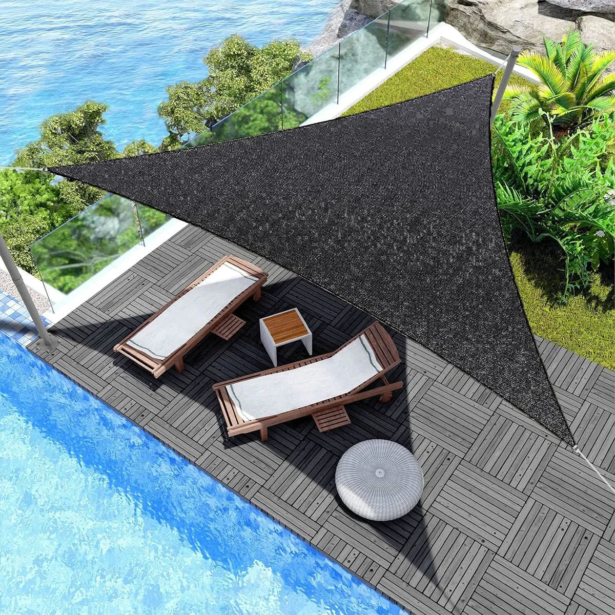 Malla Parasol Triangular Vela Impermeable | Sun Shade Sail