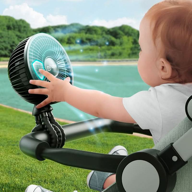 Ventilador Portátil Flexible para Bebé | Milhome