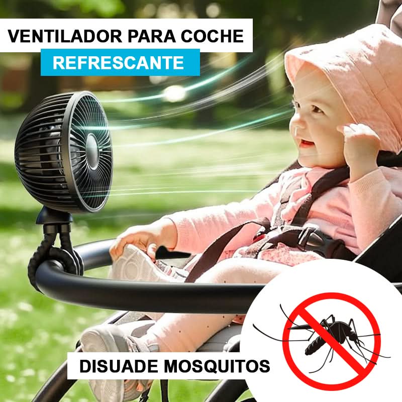 Ventilador Portátil Flexible para Bebé | Milhome