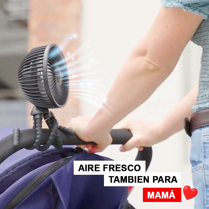 Ventilador Portátil Flexible para Bebé | Milhome
