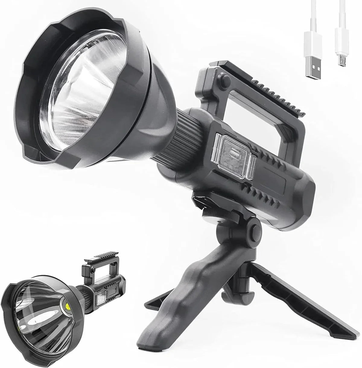 Linterna Led Recargable W5120 con Power Bank 9000 | PowerBeam