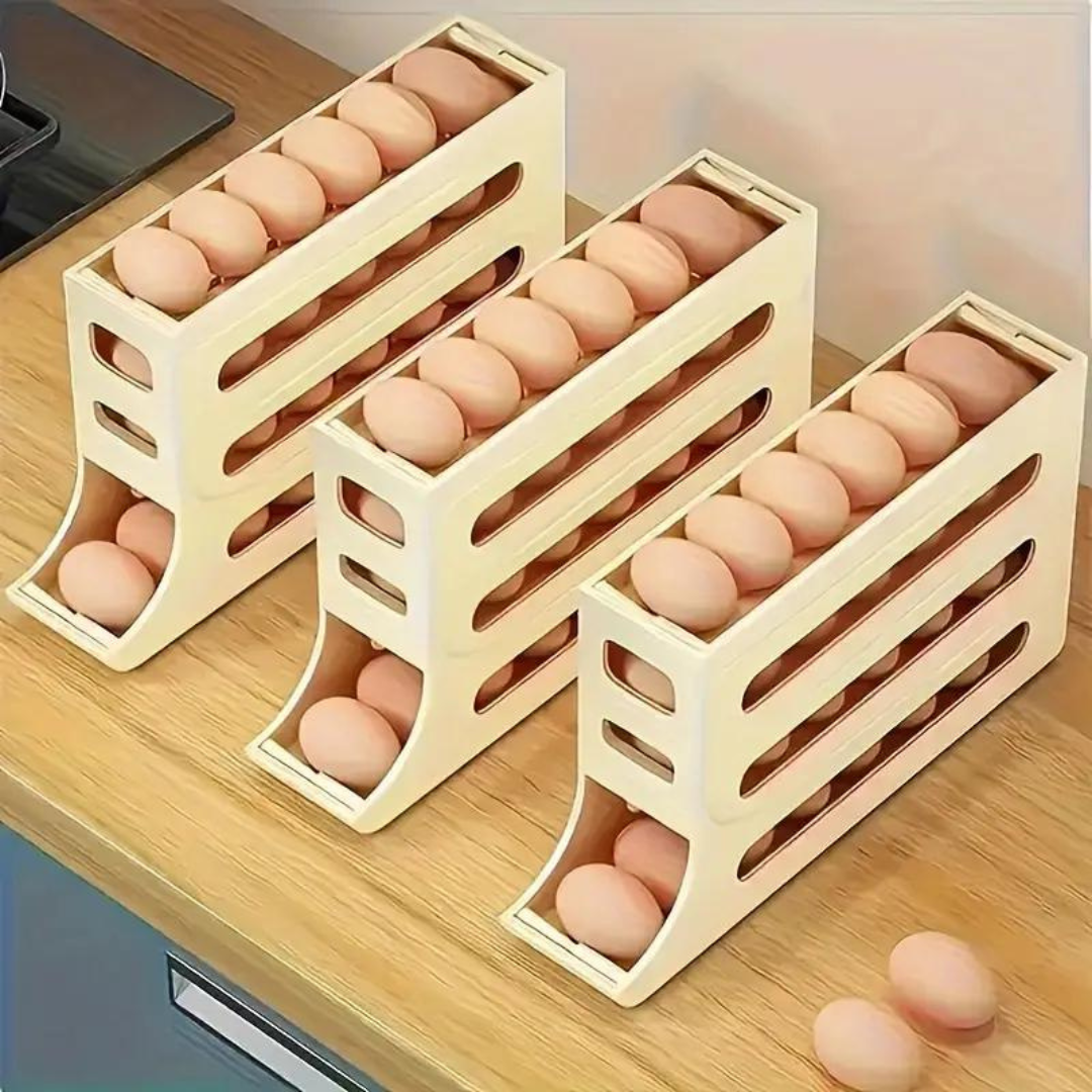 Dispensador de Huevos con Deslizamiento Automático | Egg Organizer