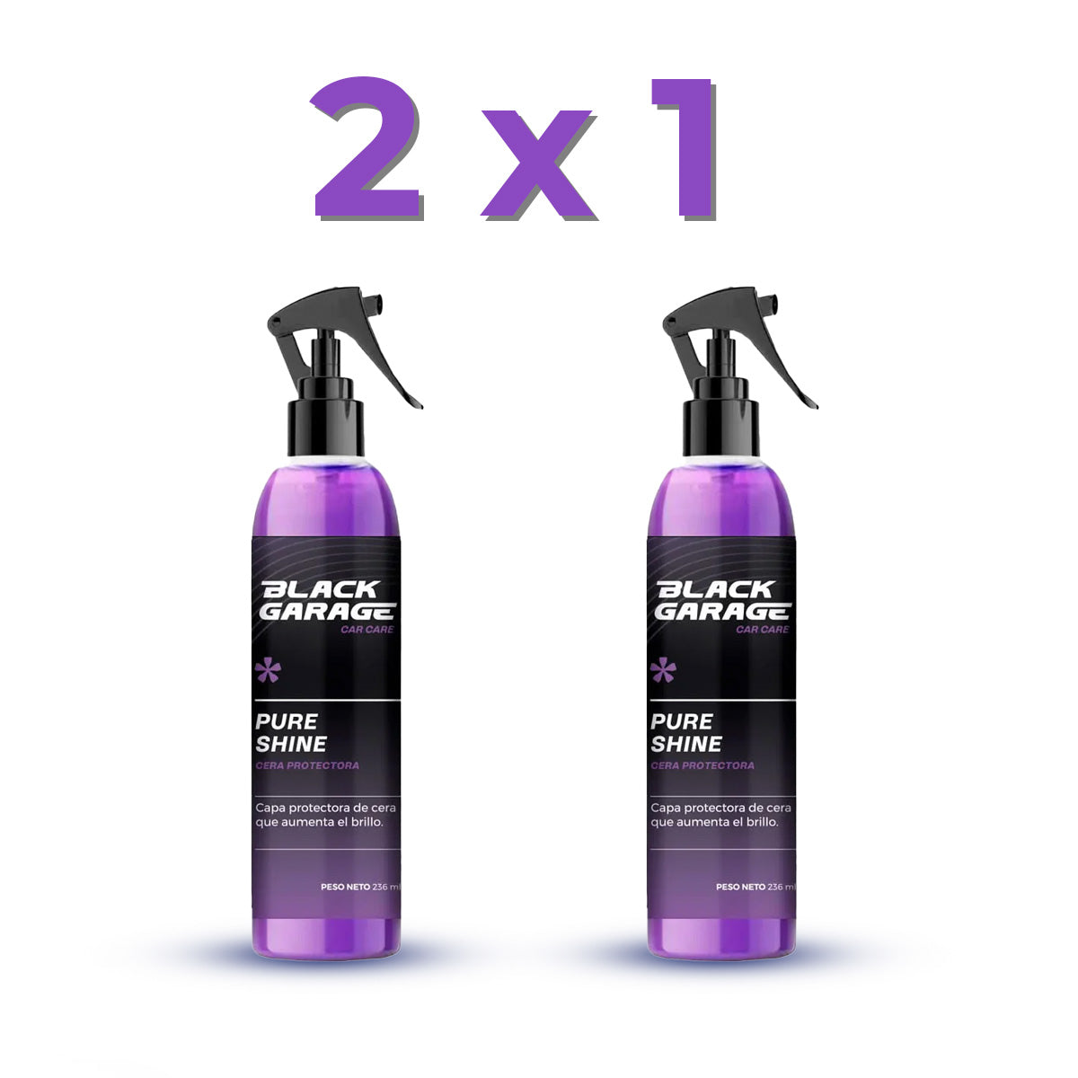 Pure Shine - Limpiador y Protector para Auto 2x1 | BLACK GARAGE
