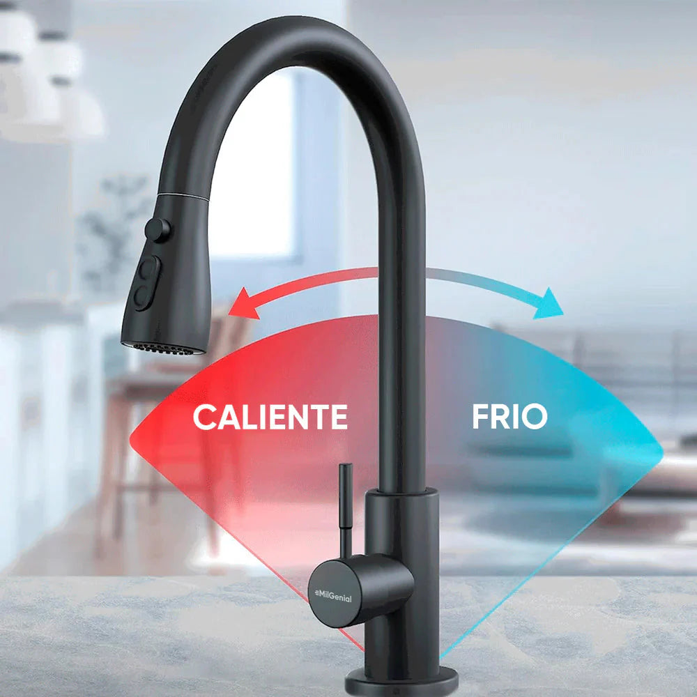 Canilla Monocomando con Extensor Full Wash | Milhome