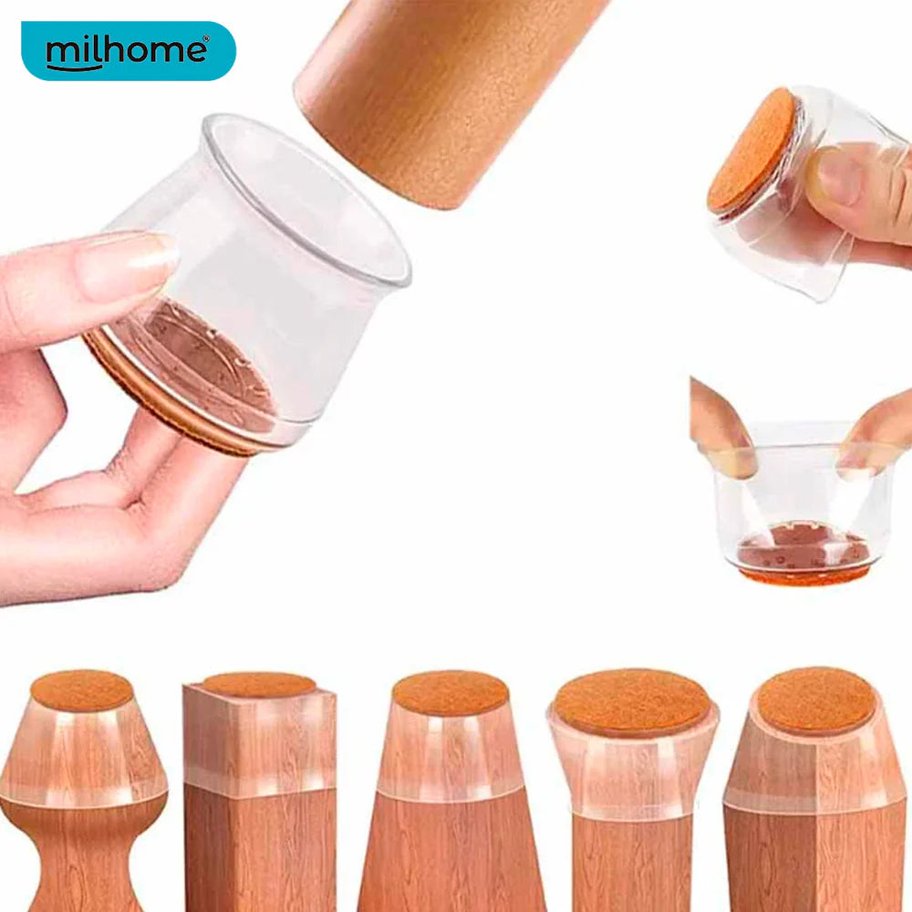 Pack de 16 Protectores de Silicona para Sillas | Milhome