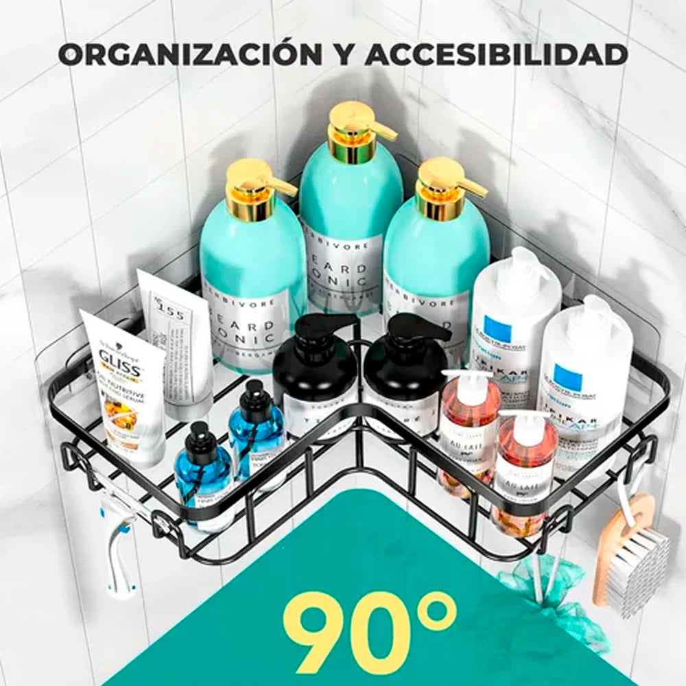 Set de 5 Estantes para Baño con Esquineros Autohadesivo | CornerNest