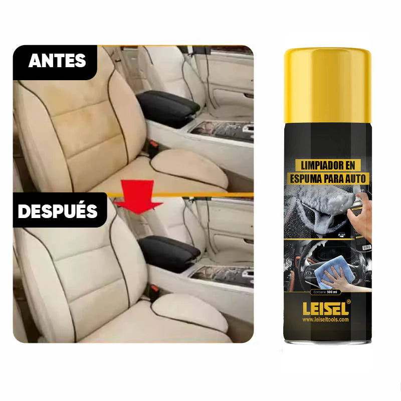 Limpiador en Espuma para Auto 500ml | Leisel
