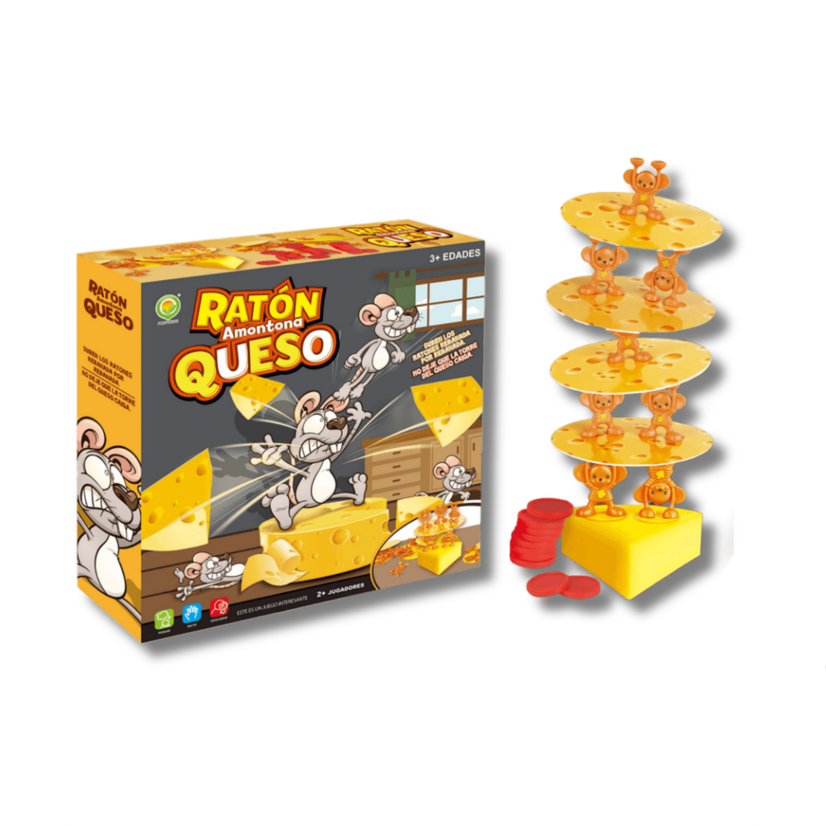 Juego de Equilibrio Ratón Amontona Queso para Niños | CheeseTower