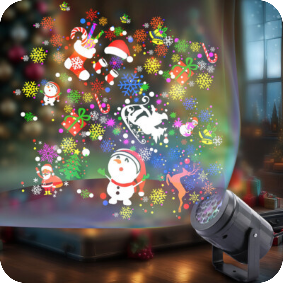 Proyector Navideño LED con 12 Películas | XmasBeam